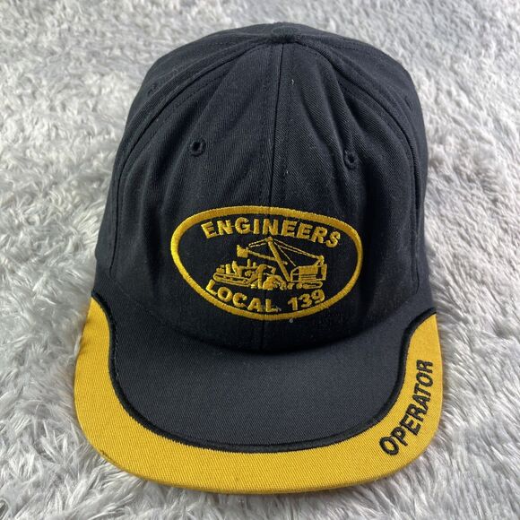 Engineers Local 139 Hat Cap Black Adjustable IUOE Wisconsin Operator Union Made - Picture 2 of 9